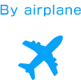 By airplane